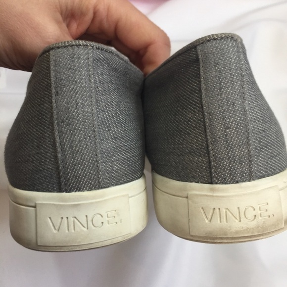 Vince Piece Denim Slip On Shoes Sz 6 - Picture 3 of 5